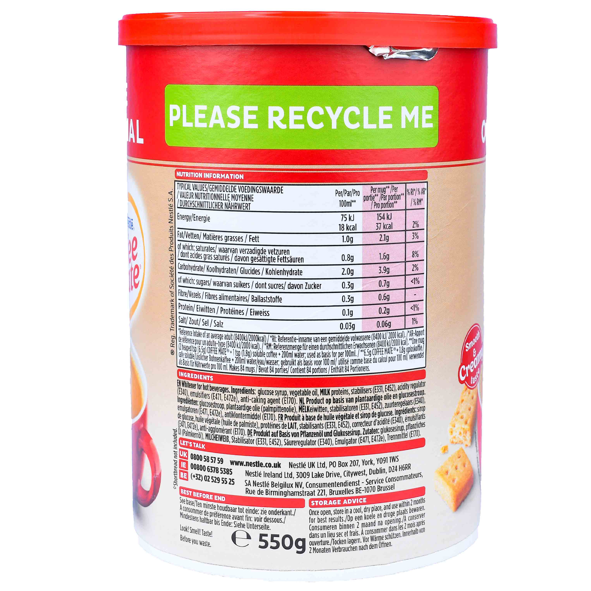Coffee Mate Extra Creamy Powdered Creamer 2 / 550g